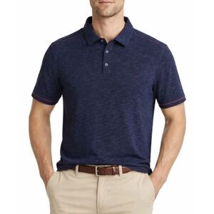 Nat Nast Men's Navy Blue Performance Short Sleeve Classic Polo Shirt Size L